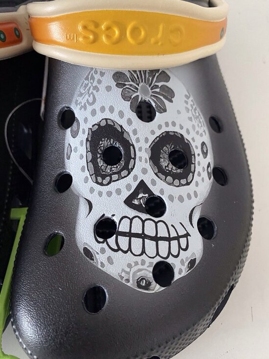Crocs Day Of The Dead Classic‎ Clogs Skull 212109-0C4 Dia De Muertos Men’s Sz 11 main image 11